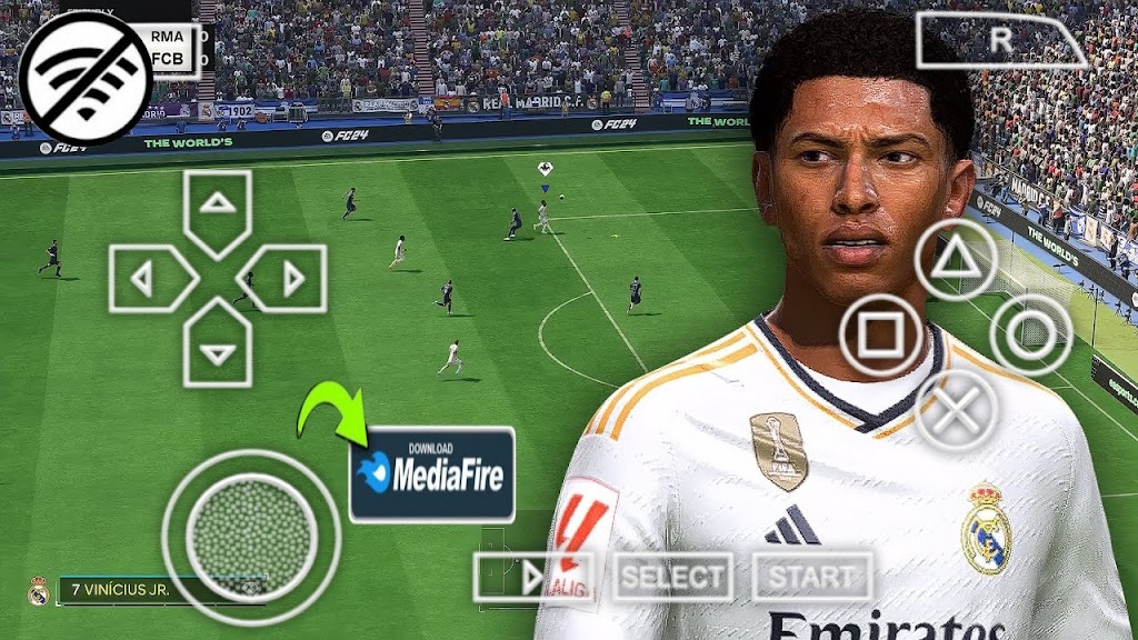 eFOOTBALL PES 2024 PPSSPP and PS5 Camera APK FOR GAME